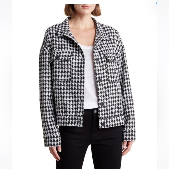 Sanctuary Ashley Bouclé Knit Buffalo Plaid Jacket
BROKEN CHECK, Size Large NWT - Picture 1 of 1